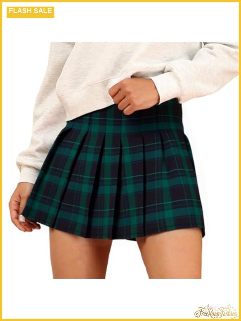 Pleated Skort High Waisted Tennis Skirt with Built-in Shorts
